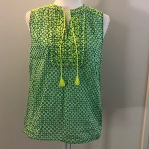 J. Crew Sleeveless Embellished Top